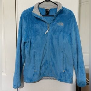 The North Face Light Blue Zip-Up Fleece Jacket